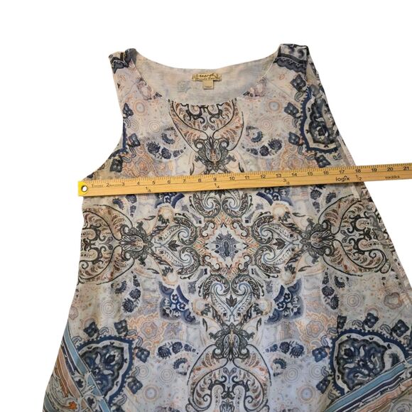 VTG Energes Handkerchief Asymmetrical Top S Hippie Artsy Boho Lace Y2K 90's - Picture 4 of 7